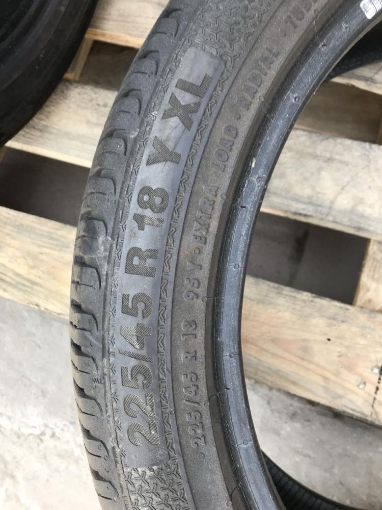 Barum 225/45r18 комплект літо резина шини б/у склад оригінал