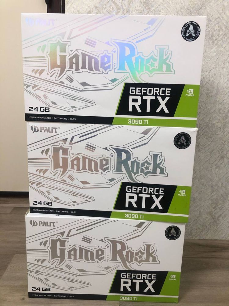 Видеокарты Palit Game Rock RTX3090ti 24GB