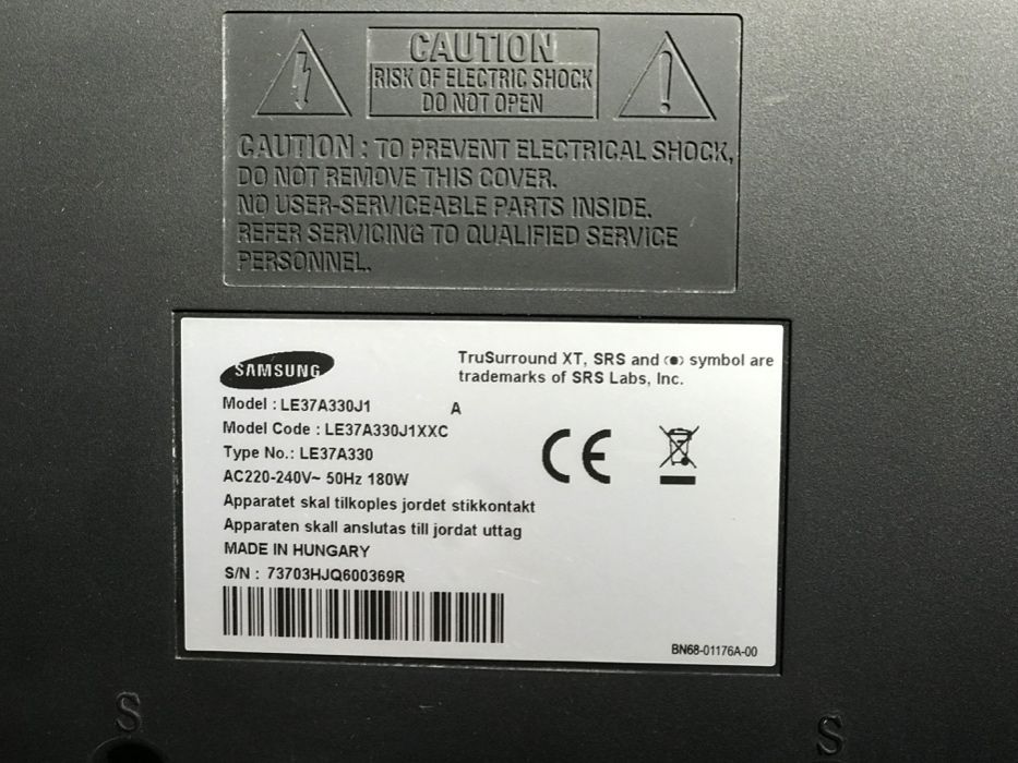 TV LCD Samsung LE37A330 37" (94CM)