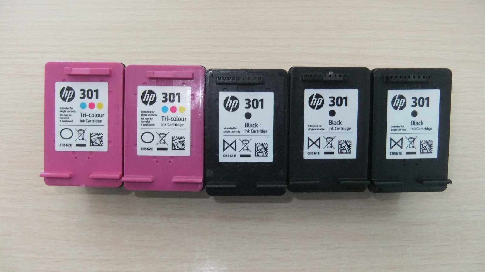 Tinteiros usados HP 301 cores para recondicionamento