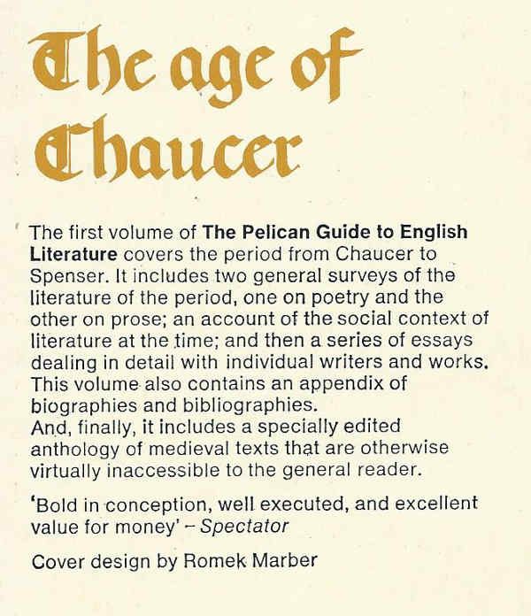 The Pelican guide to English literature vol.01 – The age of Chaucer