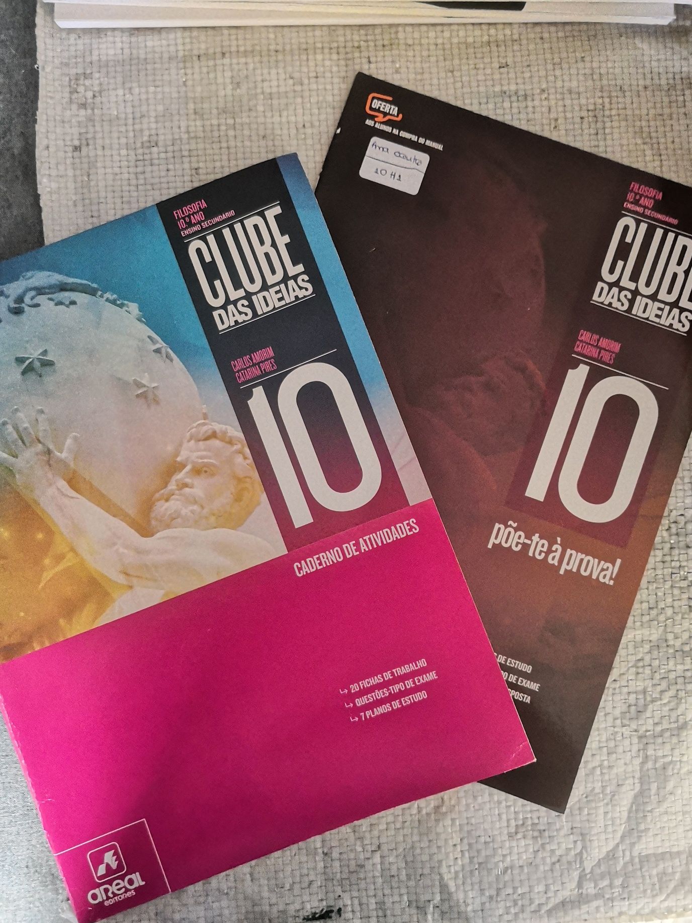 Manual "Clube das Ideias 10" + Caderno de actividades