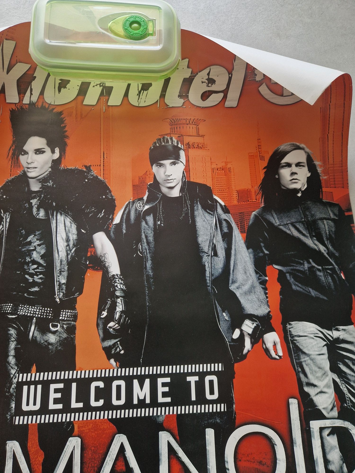 Kolekcjonerski plakat Tokio Hotel duży 92x71 Humanoid City!