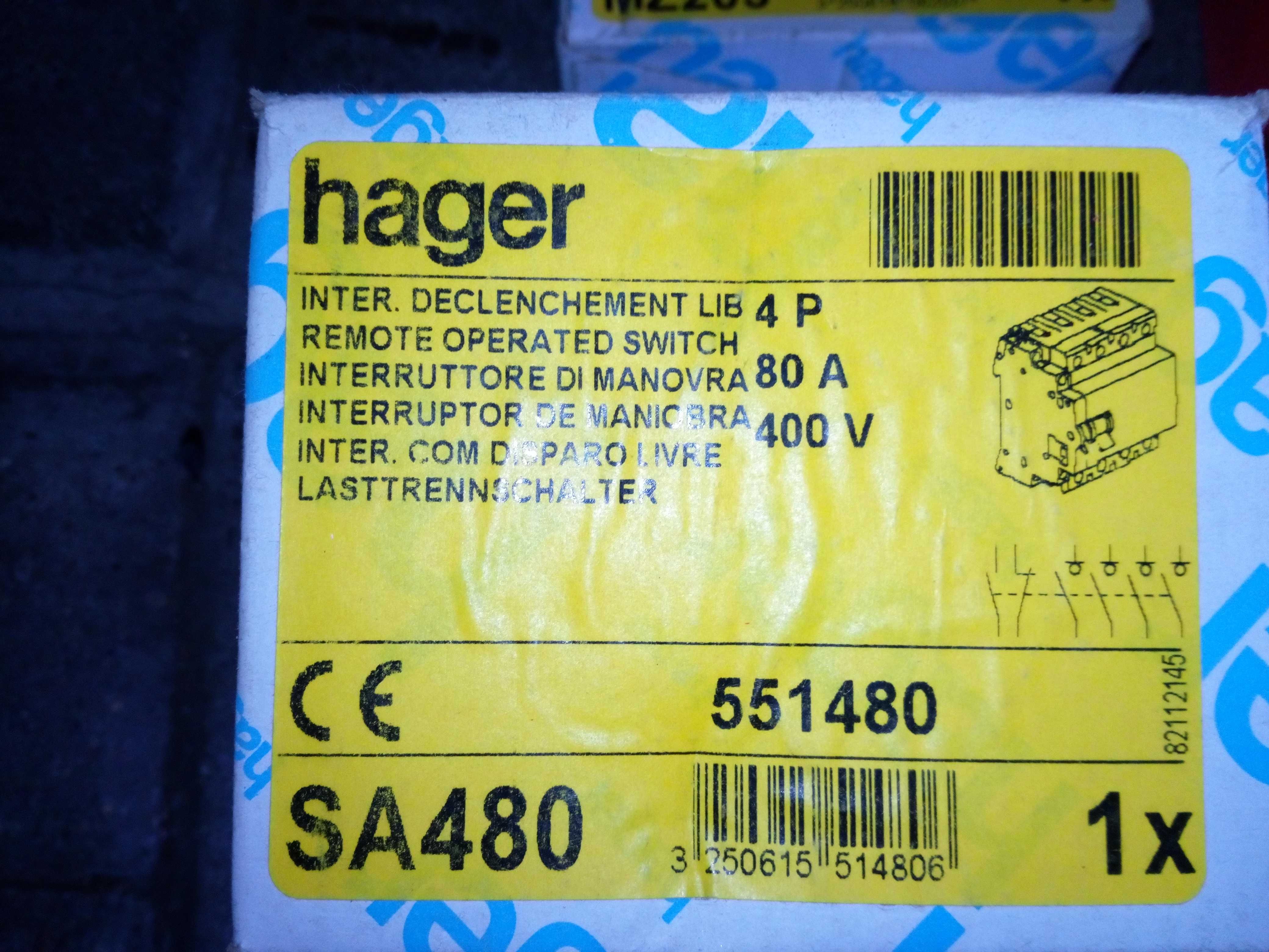 Hager SA480 80 A  rozłącznik izolacyjny