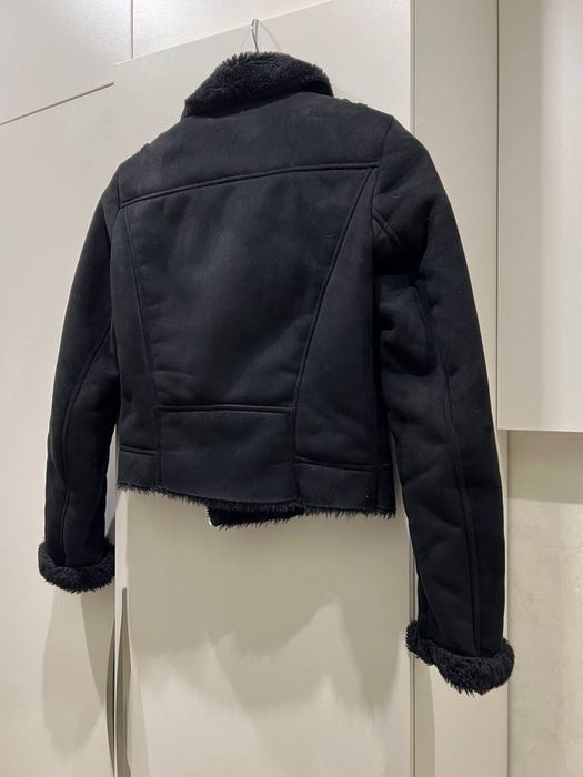 Дубленка ZARA черная