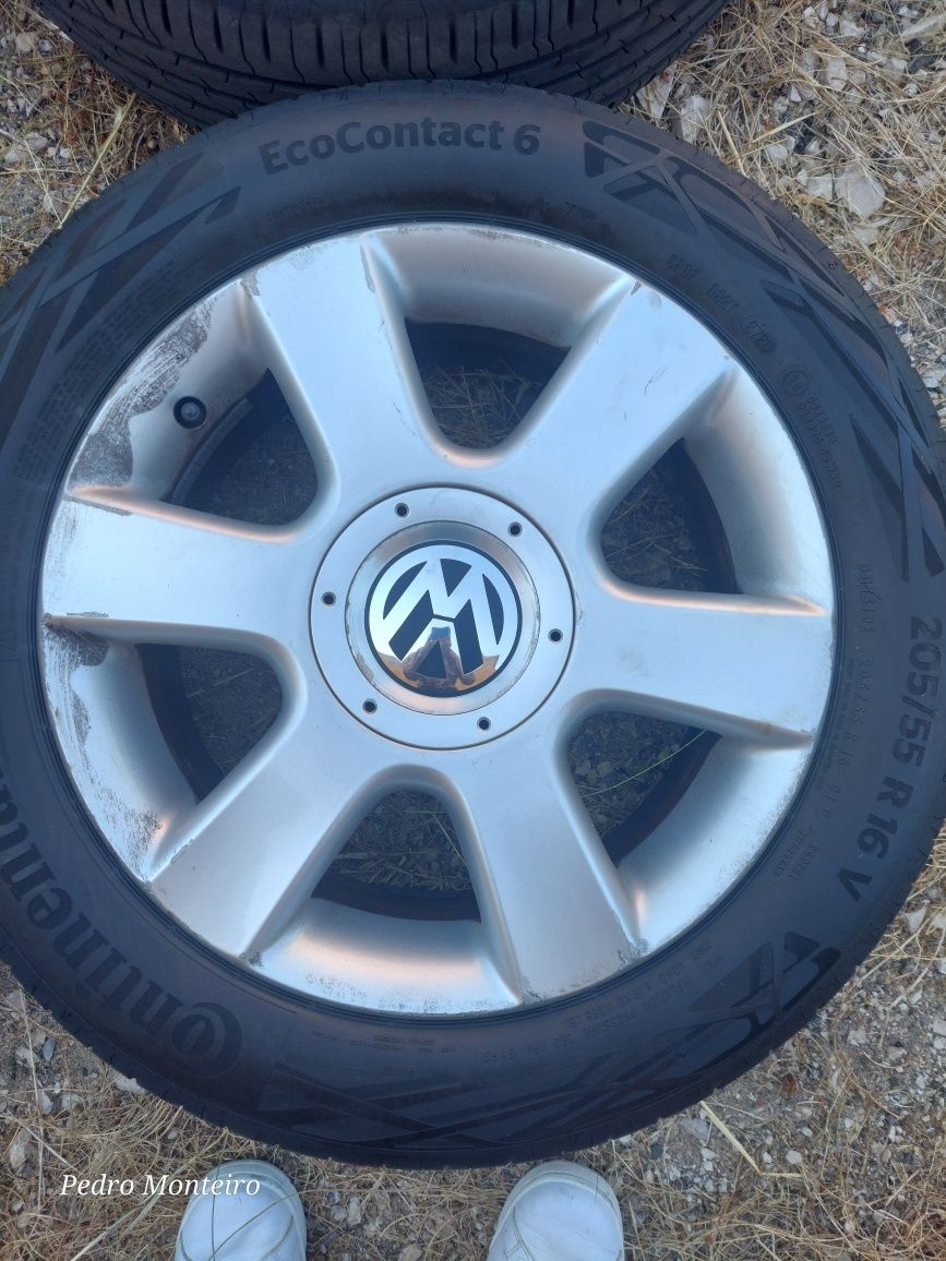 Conjunto de jantes Originais VW Golf V Polo Caddy