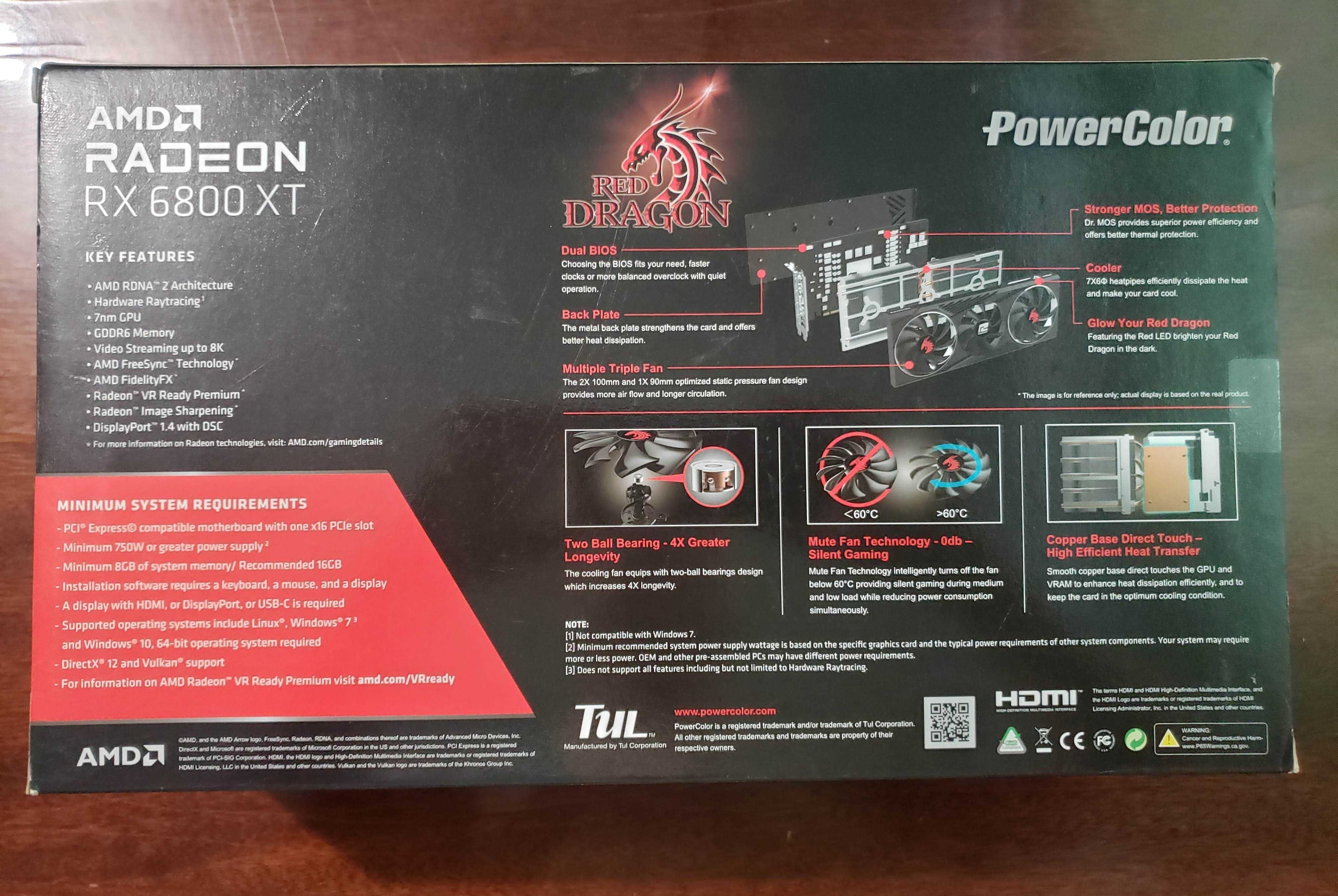 Нова відеокарта PowerColor RX 6800 XT Red Dragon