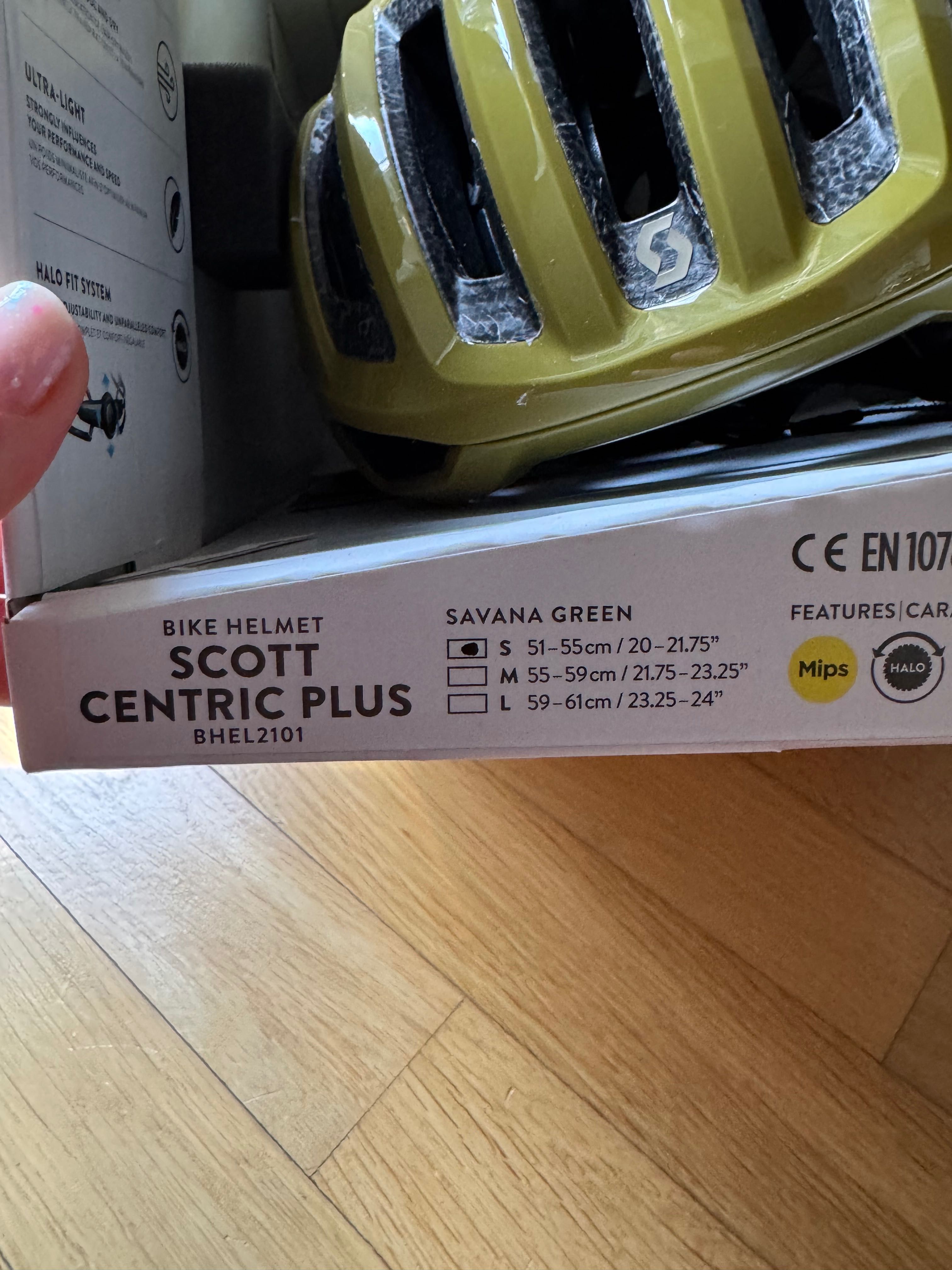 Scott Centric Plus Bhel2101, nowy kask, rozmiar S, mips