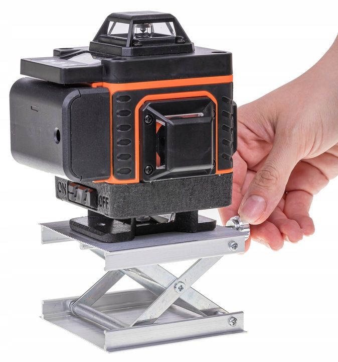 Poziomica Laserowa 360° Laser Krzyżowy 4d + Statyw