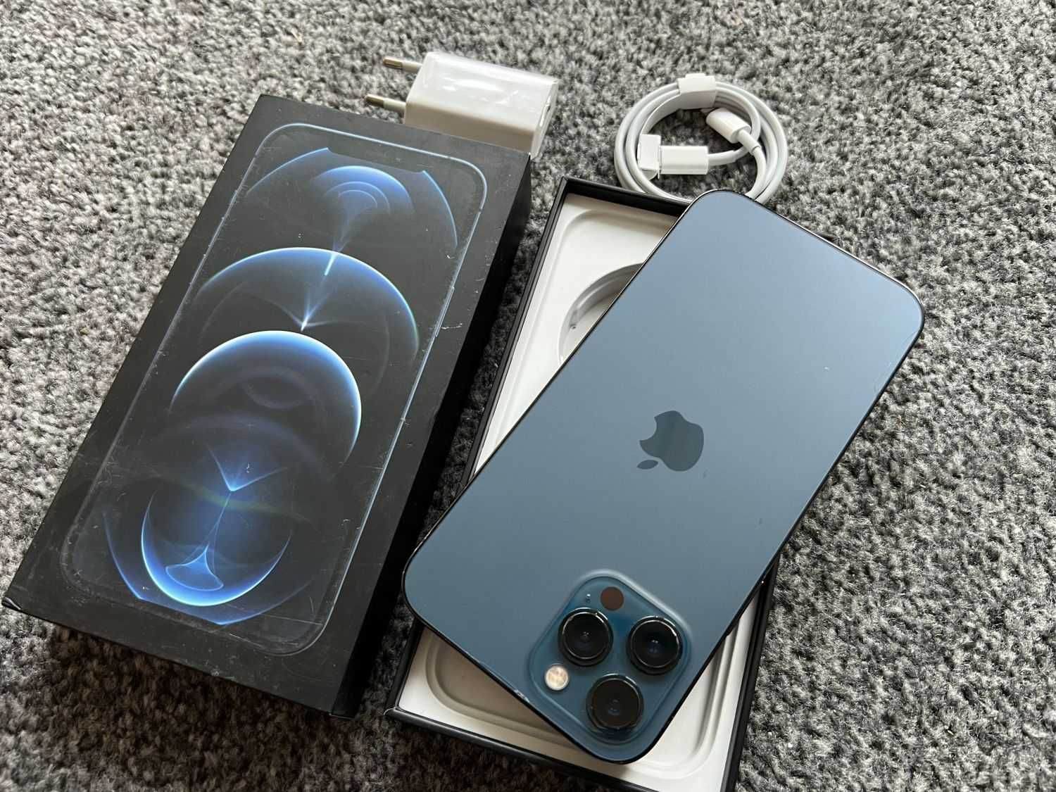 iPhone 12 Pro Max 128GB PACIFIC BLUE Niebieski Bat97% GWARANCJA