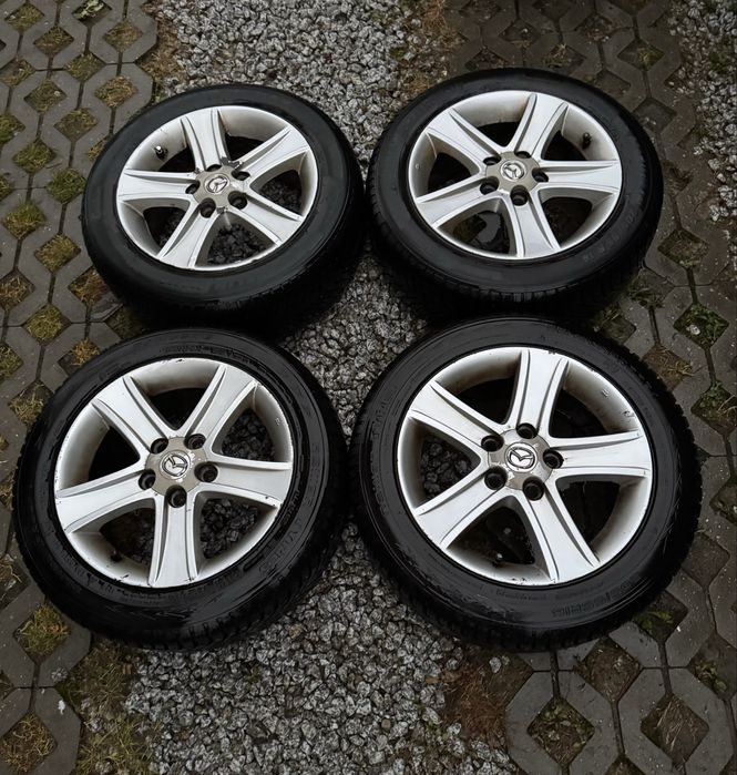 AluFelgi Mazda 5x114.3 opony wielosezon 205/55/16 24rok 3 MX5 6 CX RX