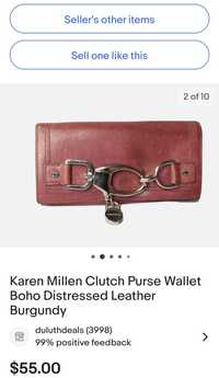 Karen Millen винтажный кошелек, портмоне. Оригинал.
