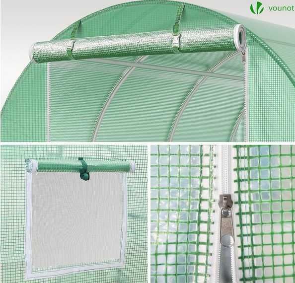 Tunel foliowy 2x3m MOCNA GRUBA folia na warzywa owoce ogród szklarnia
