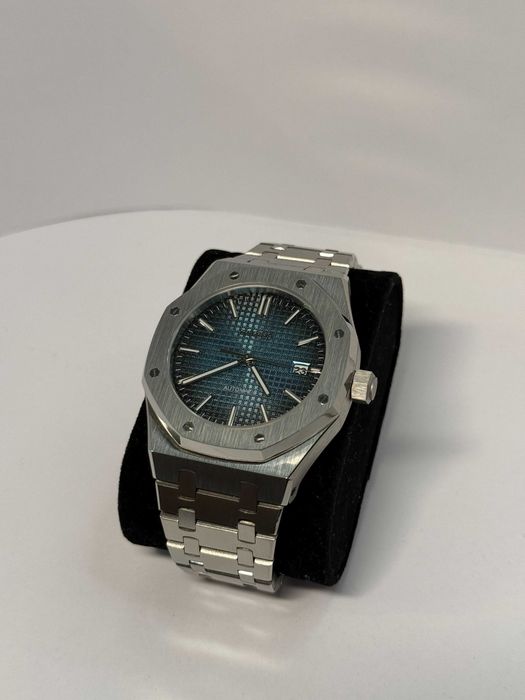 Zegarek Seiko Mod Royal Oak Custom Watch Błękitny