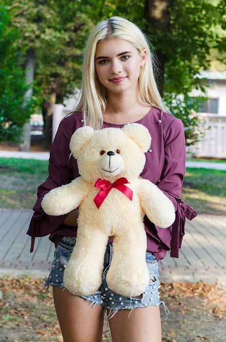 Ведмедик Монті 50 см! маленький плюшевий ведмедик 50 см