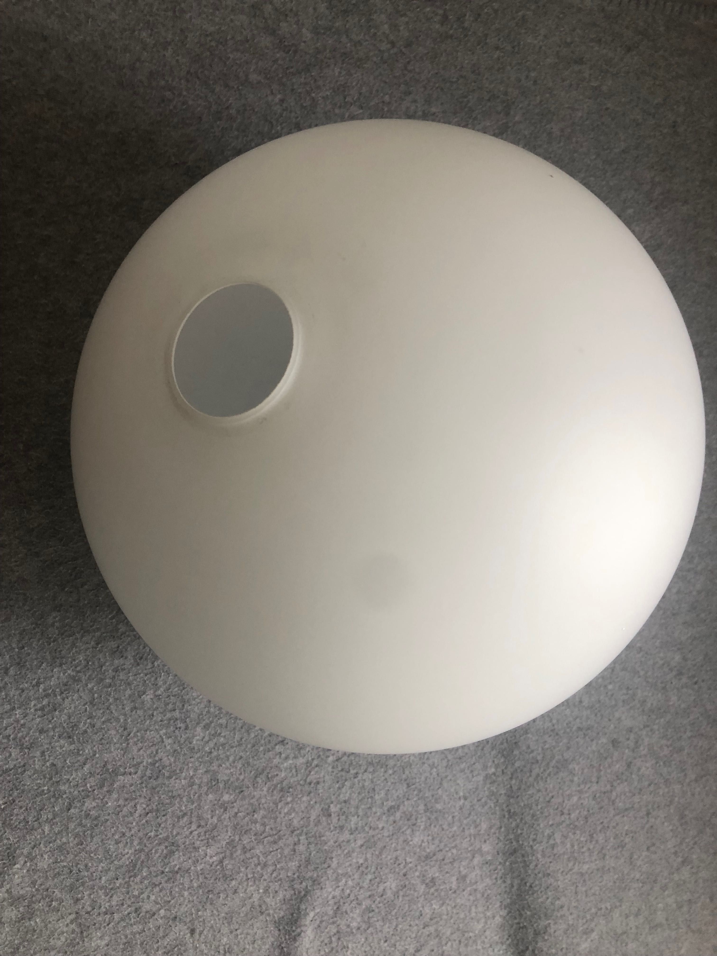 LAMPA duża biała kula klasyczna śr. 35 cm wysokość do regulacji