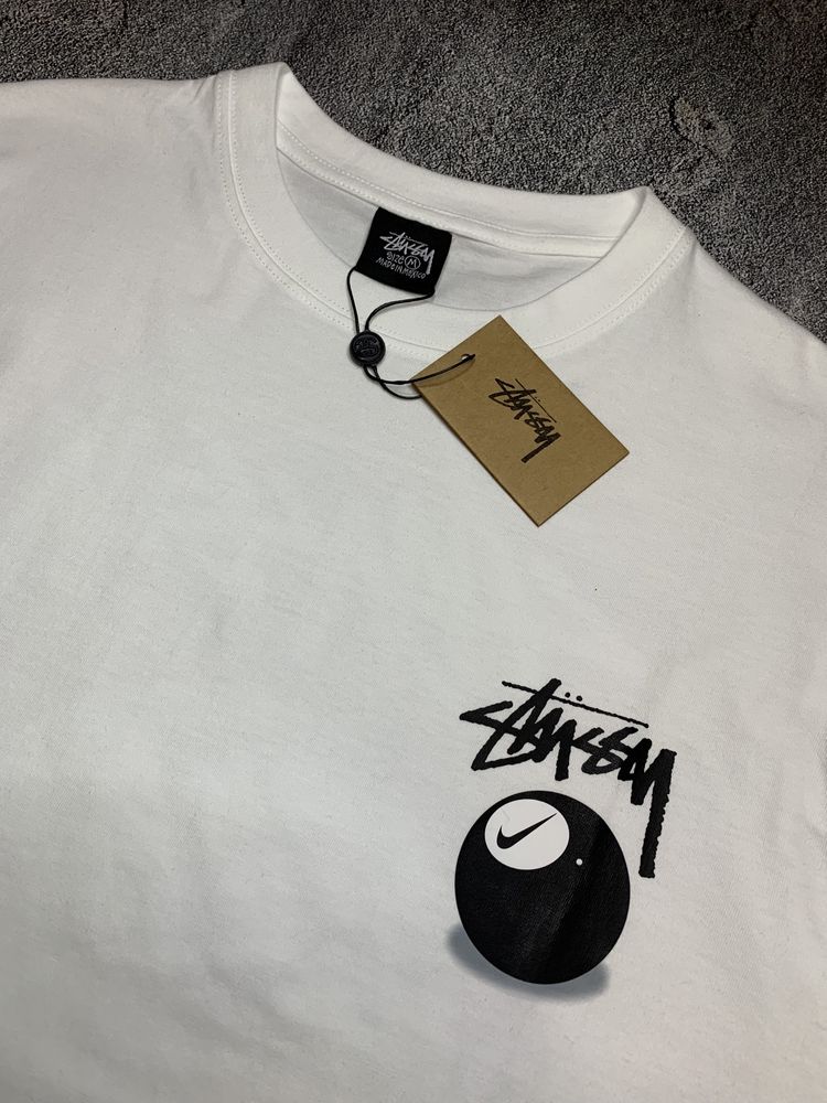 Футболка Nike x Stussy 8 Ball Tee White (M, L, XL)