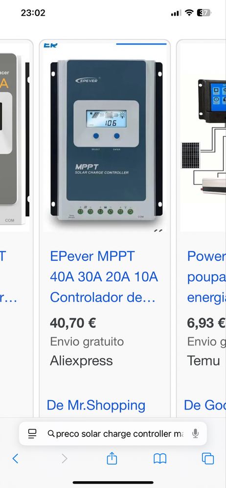 Vendo controlador solar