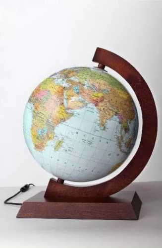 Globus polityczno - fizyczny podświetlany 25 cm