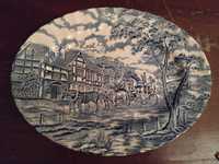 Royal Mail Azul Staffordshire England Prato Oval 14