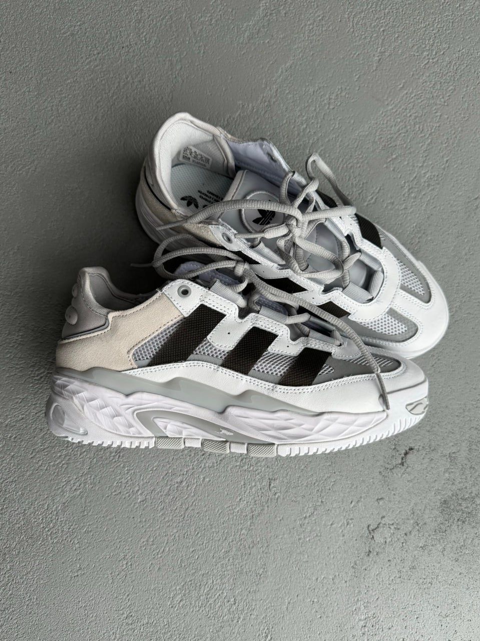 (унісекс) кросівки Adidas Niteball Grey/White(літо)