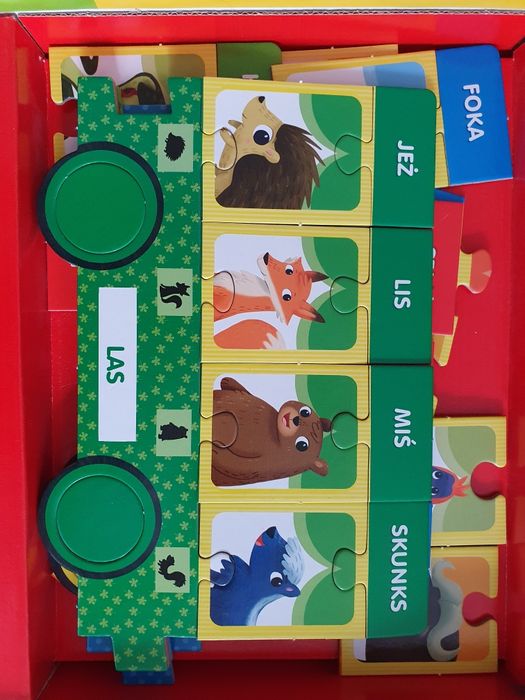 Ciuchcia ze zwierzętami, 6 zabaw dydaktycznych 3-6 lat