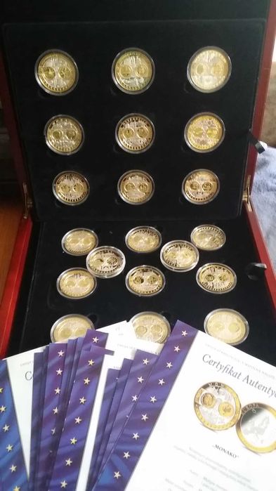Monety, numizmaty, 20szt Ag999 Wspólna Waluta Euro, Skarbnica Narodowa