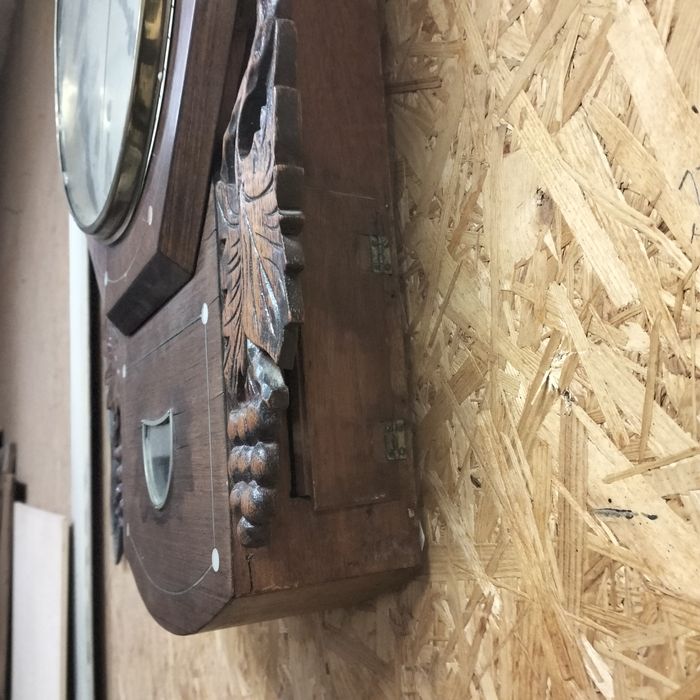 Duży stary zegar ścienny A38 sprawny