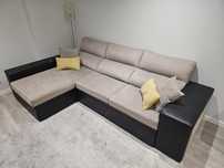 Sofá de 3 lugares com chaise longue