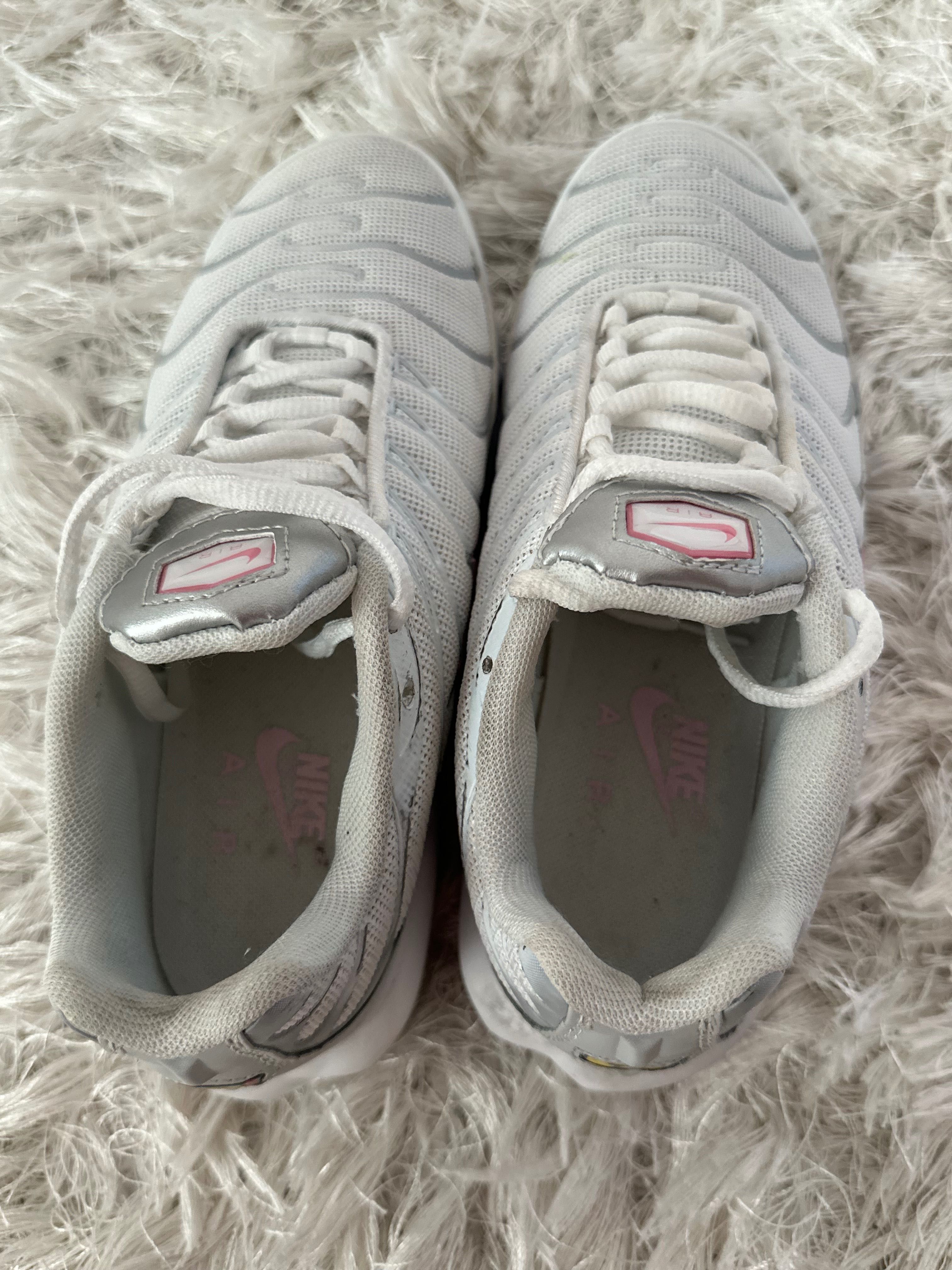 Buty sneakersy Nike tn air max plus różowe białe szare srebrne vintage