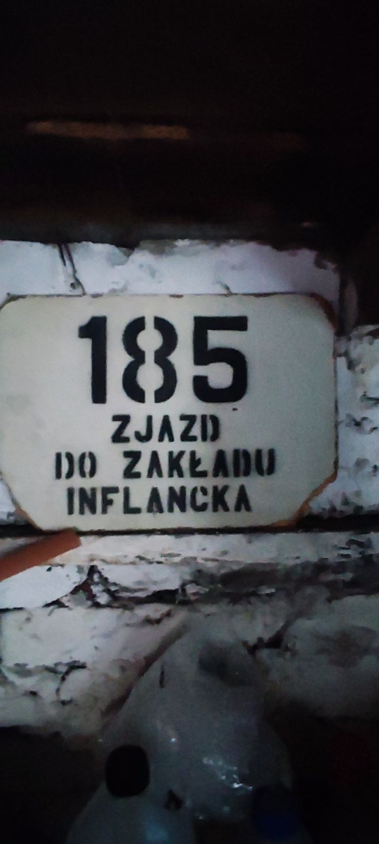 Tablica z numerem autobusu, prl