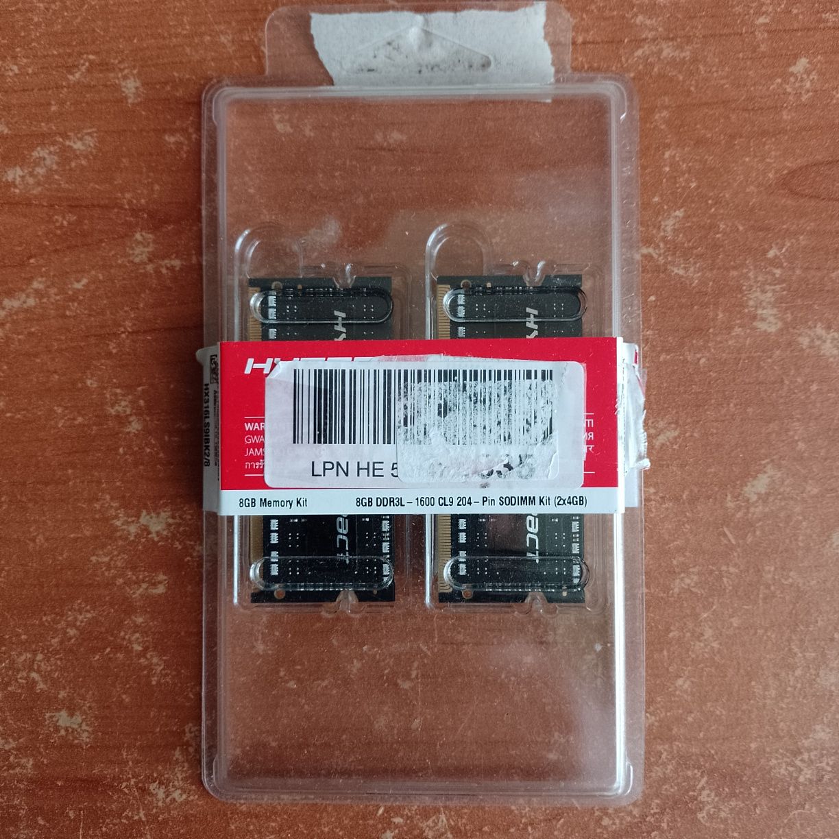 Pamięć RAM Kingston HyperX DDR3 8 GB SODIMM 1.35V do laptopa / wysyłka