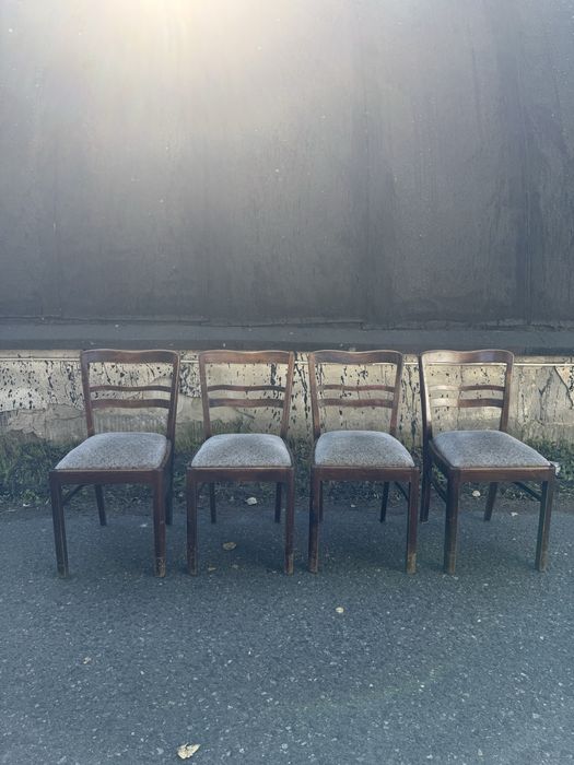 Krzesła Art Deco – komplet 4 sztuki, do renowacji