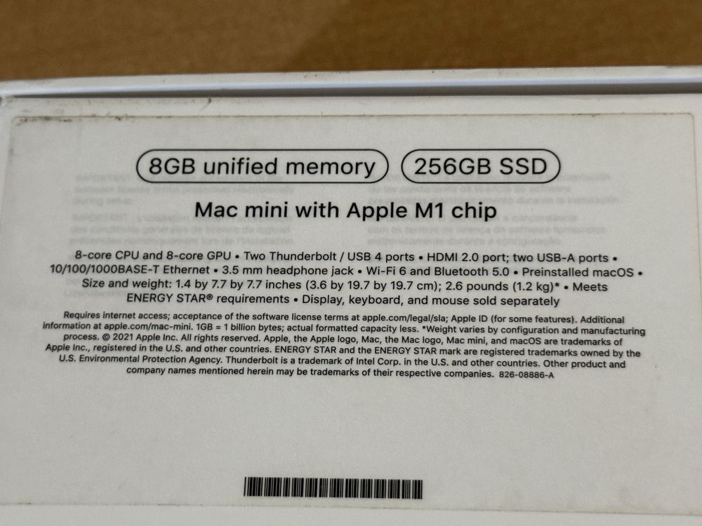 Apple Mac mini M1 8/256