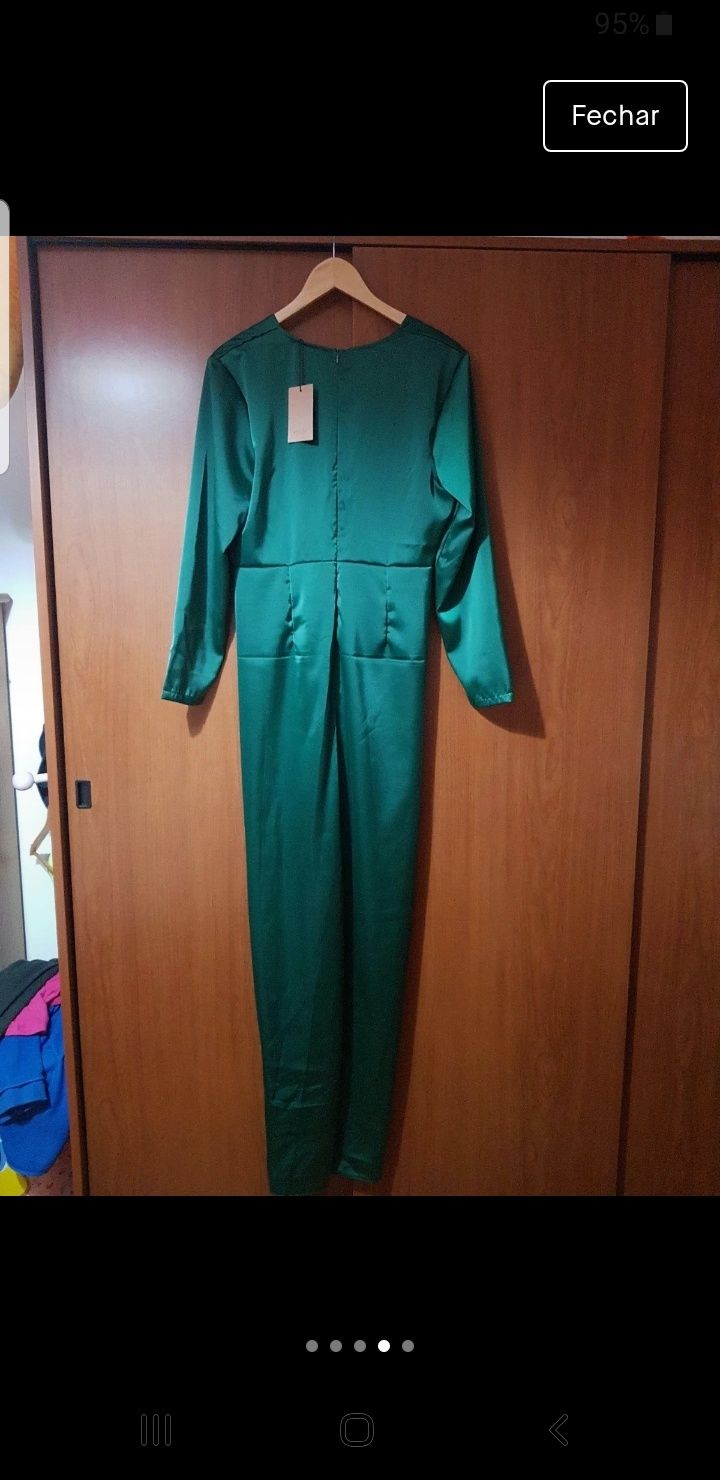 Vestido acetinado