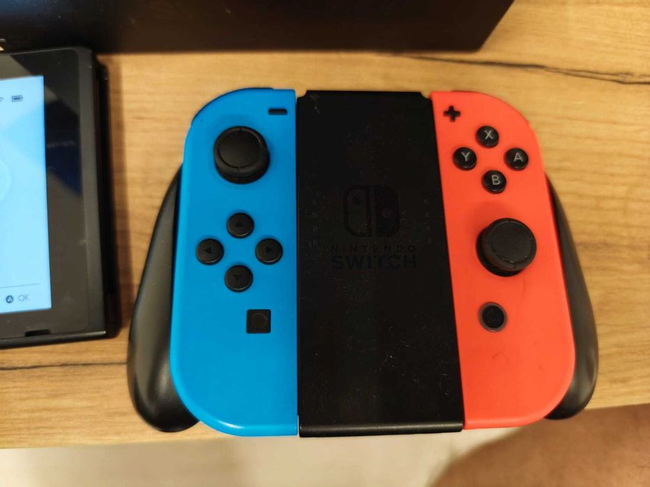 nintendo switch + comando zelda + 5 jogos
