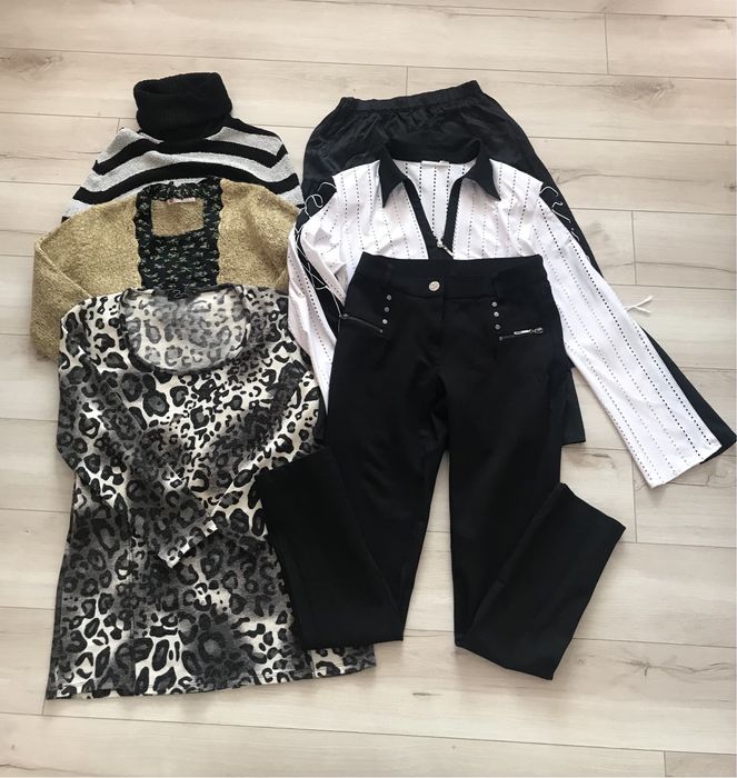 Пакет жіночих речей. Штани, кофта, светер, блуза 48 роз