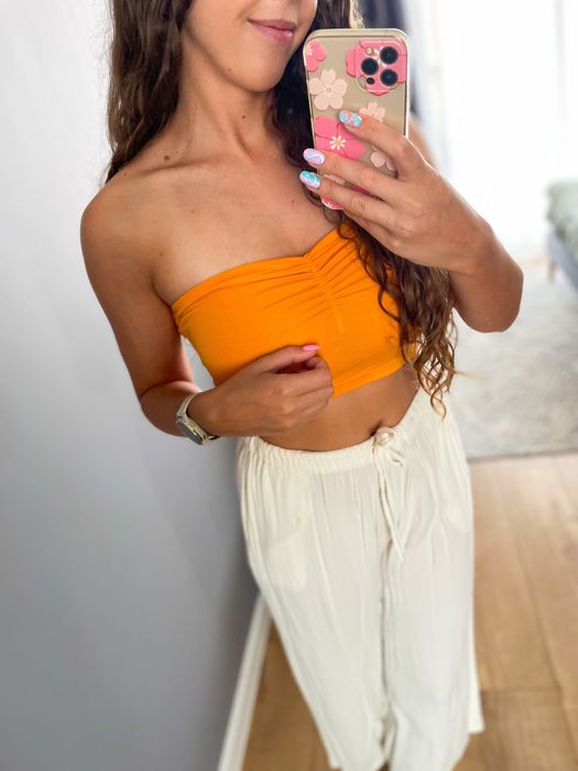 Pomarańczowy top Selfieroom M/L