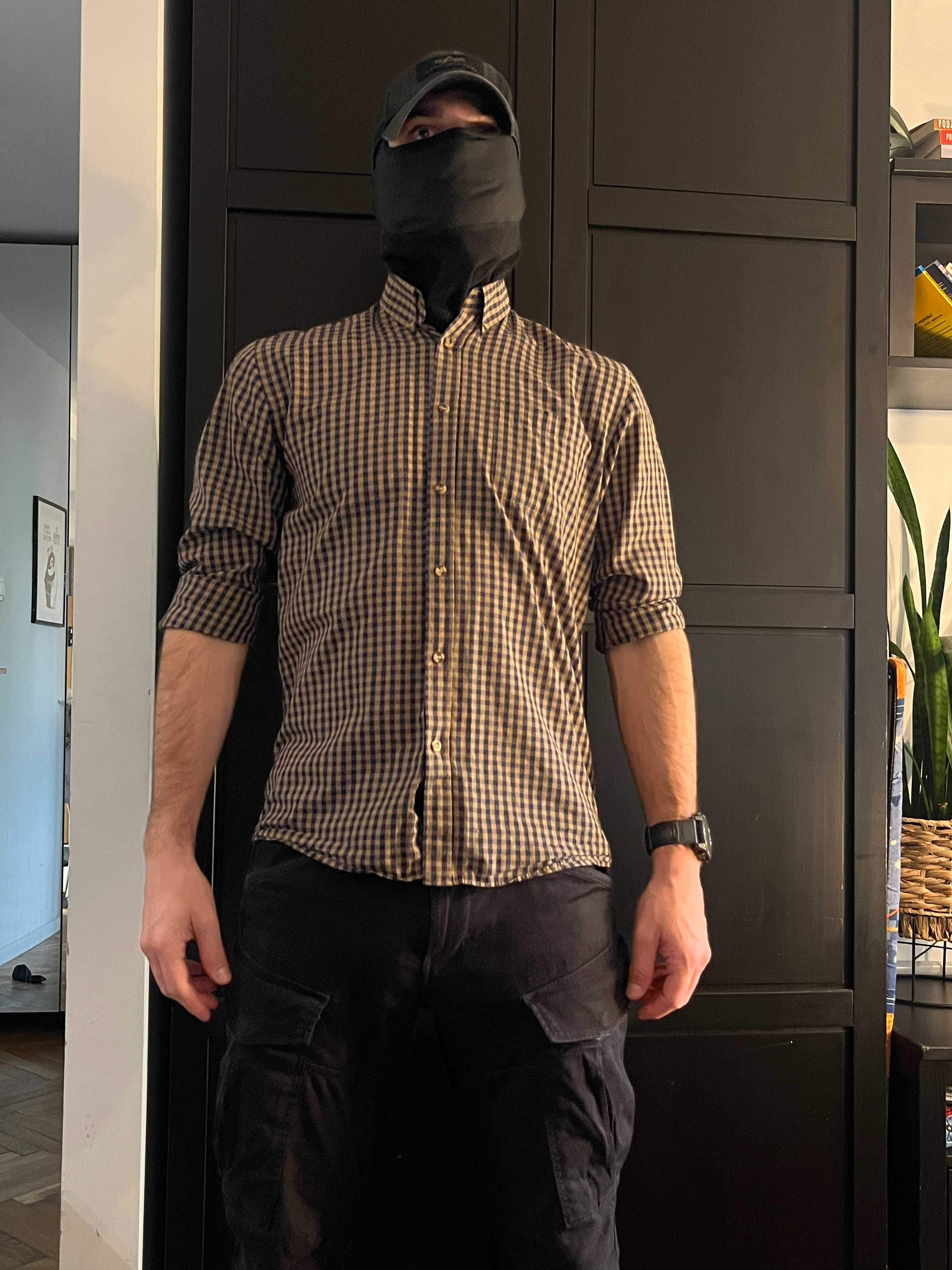 Koszula button down w kratke r. "M" 91-102cm