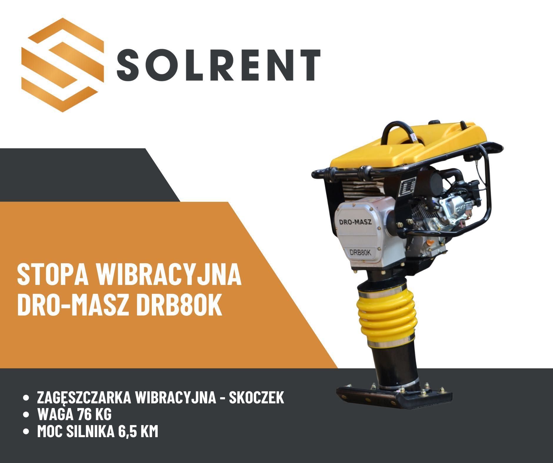 Wynajem  SKOCZEK - STOPA WIBRACYJNA Dro-masz Drb80k
