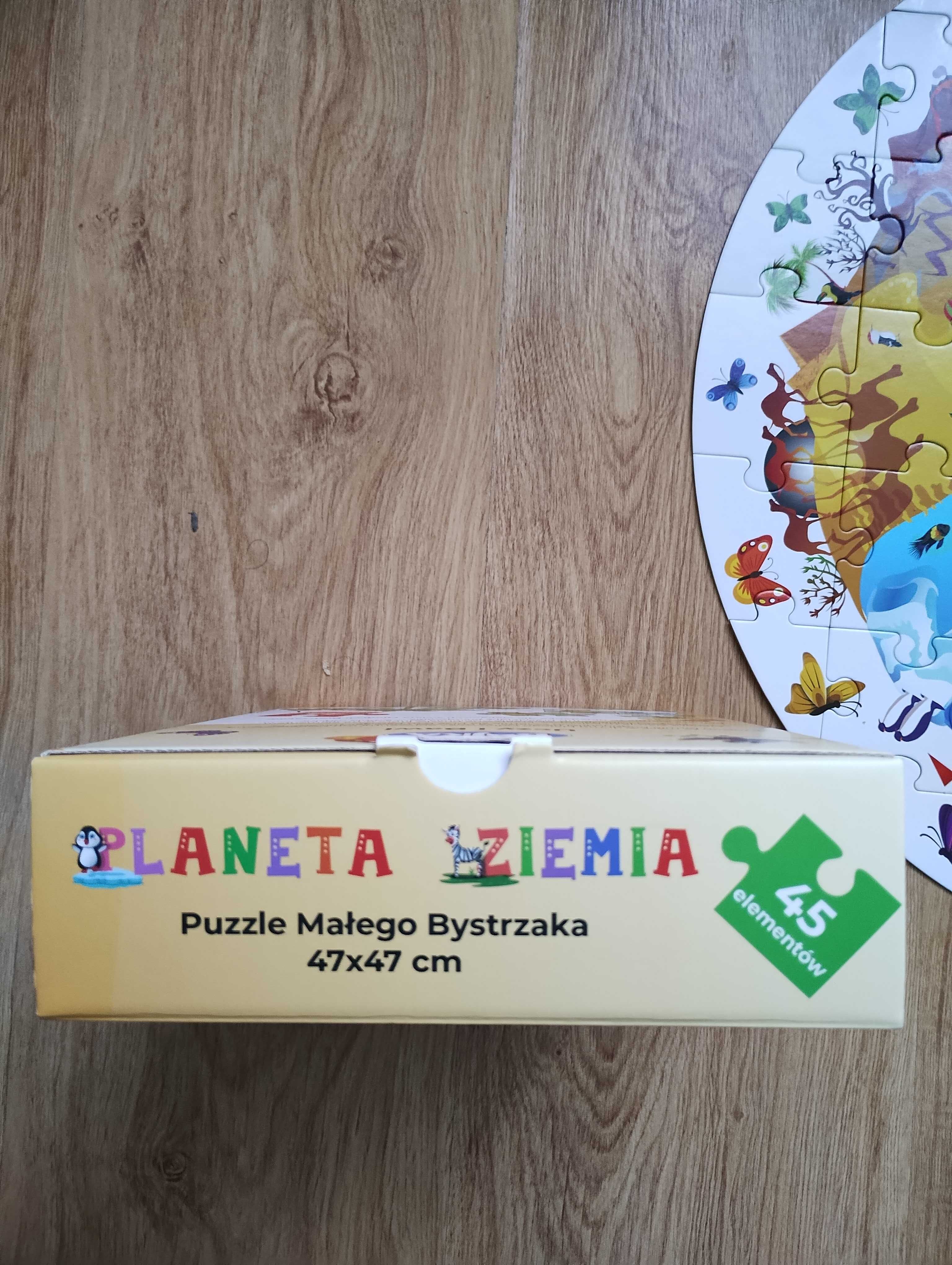 Puzzle Bajka Planeta Ziemia Puzzle Małego Bystrzaka 45 elementów