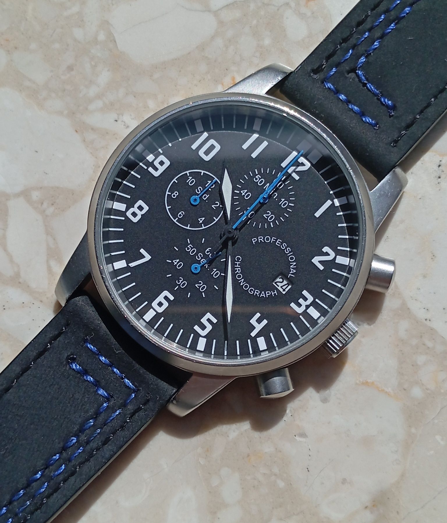 Zegarek niemiecki mechanizm Miyota pilot field