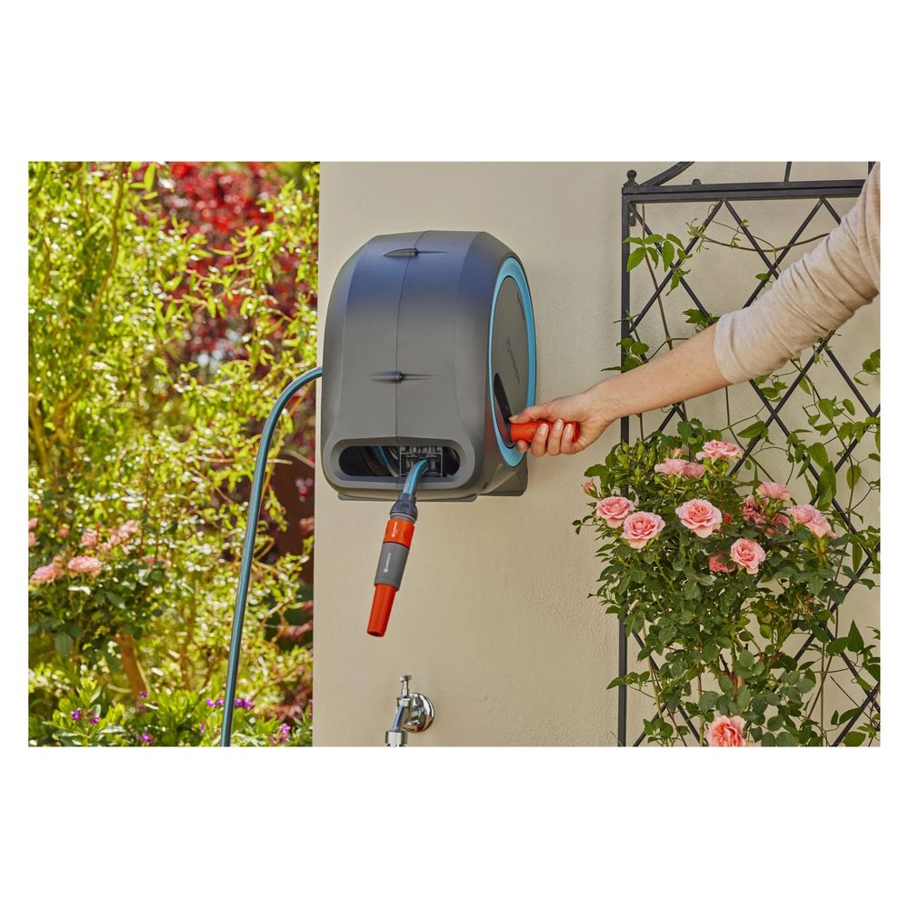 Котушка Gardena Dual Hose Box 25 м навісна переносна оригінал Німеччин