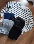 Zestaw 5 Pak bluza Legginsy spodnie getry ciazowe DLA przyszlej mamy