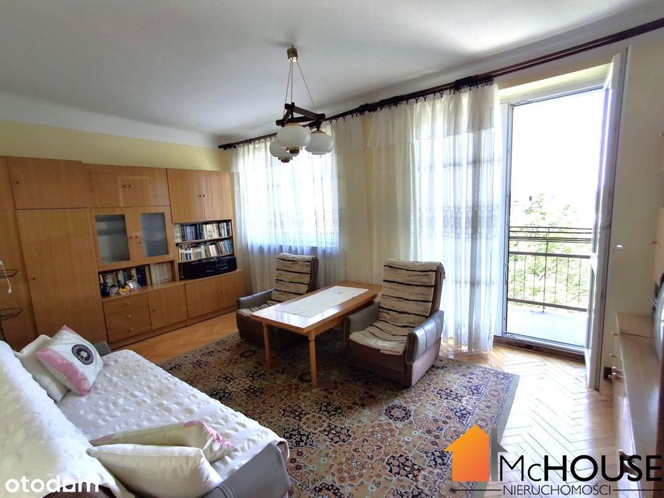 w Centrum, 60m2, przestronne, balkon, z cegły