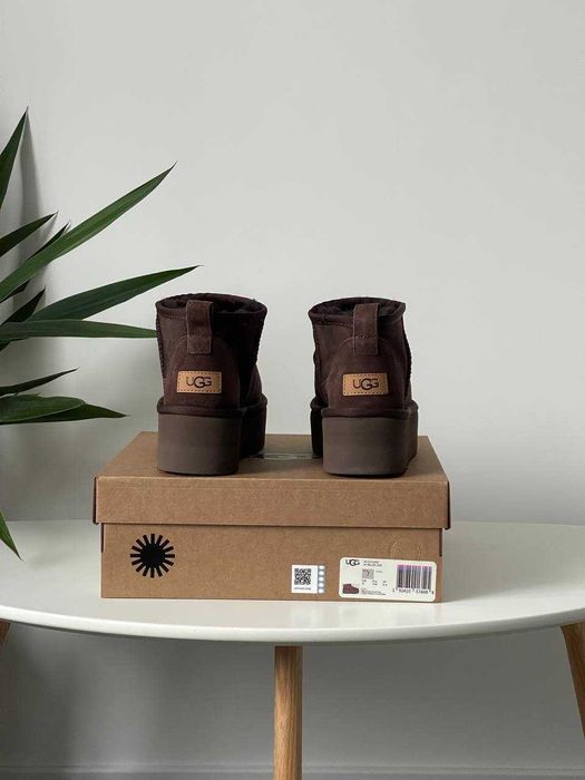 Женские сапоги UGG Classic Ultra Mini Platform Chocolate 36-41 Хит!