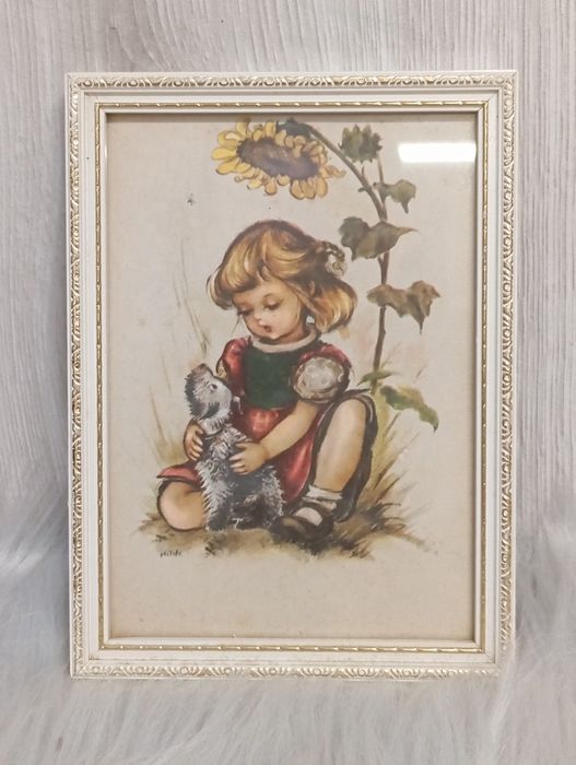 Vintage obrazy z ramą