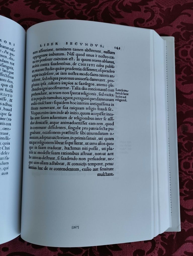Livro Utopia, Thomas Moore, edição fac-similada Basileia.