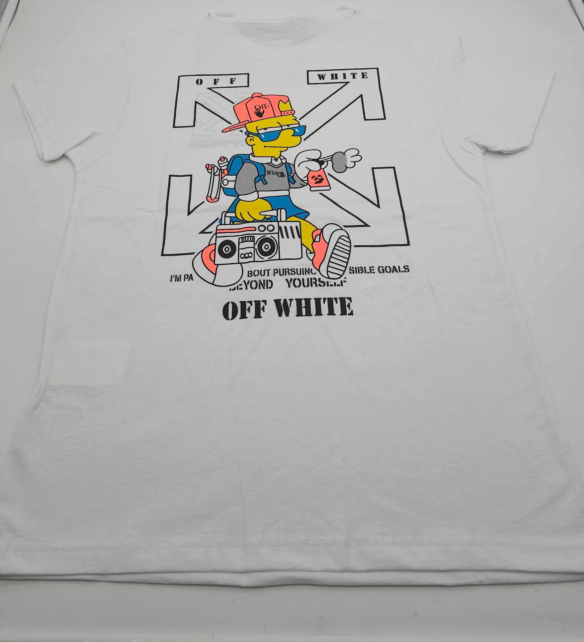 T-shirt branca Bart Simpson