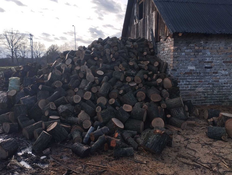 Drewno DRZEWO opałowe olcha brzoza OPAL liściasty kominkowy